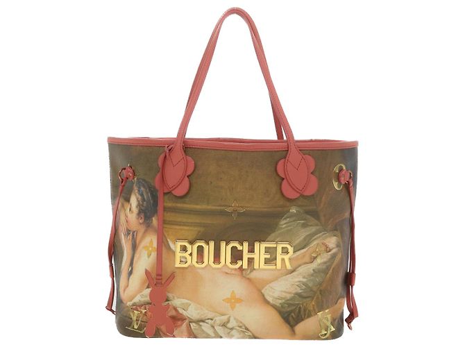 LOUIS VUITTON Masters Kollektion Neverfull MM Tote BOUCHER Rosa M43357 LV 67499SAM Pink - Ansicht 13