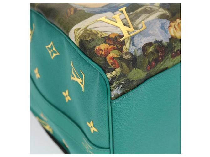 LOUIS VUITTON Collezione Masters MANET Keepall Bandouliere 50 M43344 Auth 44429SM Turchese Monogramma - vista 16