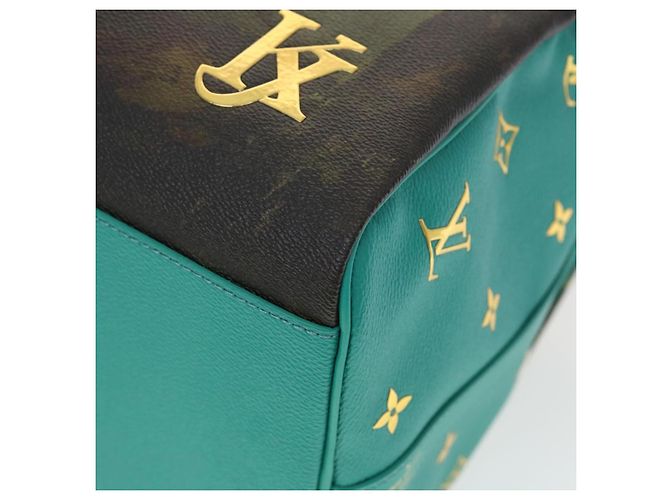 LOUIS VUITTON Collezione Masters MANET Keepall Bandouliere 50 M43344 Auth 44429SM Turchese Monogramma - vista 17