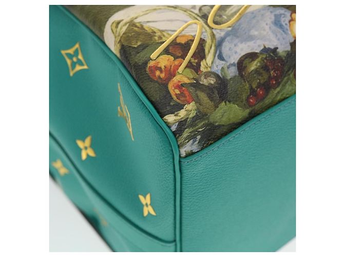 LOUIS VUITTON Collezione Masters MANET Keepall Bandouliere 50 M43344 Auth 44429SM Turchese Monogramma - vista 18