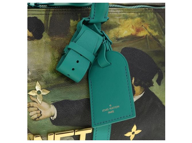 LOUIS VUITTON Collezione Masters MANET Keepall Bandouliere 50 M43344 Auth 44429SM Turchese Monogramma - vista 23