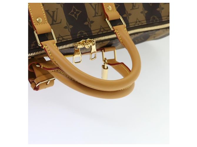 LOUIS VUITTON Borsa Keepall Bandoulière 50 Monogram Stripe M45967 LV Auth 47401SM Monogramma - vista 7
