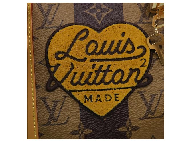 LOUIS VUITTON Borsa Keepall Bandoulière 50 Monogram Stripe M45967 LV Auth 47401SM Monogramma - vista 9