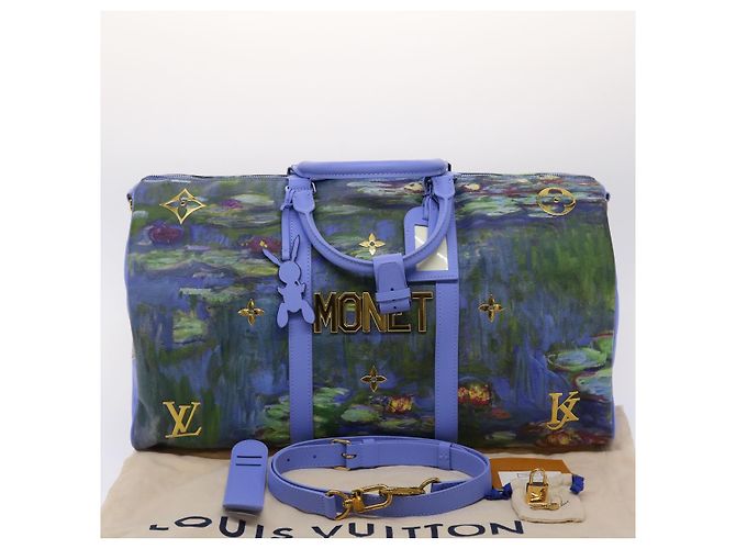 LOUIS VUITTON Collezione Masters MONET Keepall Bandouliere 50 Borsa LV Auth 47436SM Lavanda - vista 12