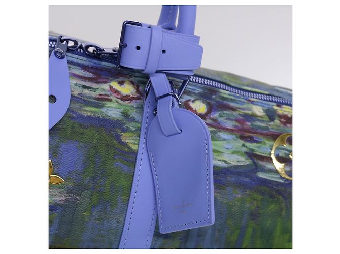 LOUIS VUITTON Collezione Masters MONET Keepall Bandouliere 50 Borsa LV Auth 47436SM Lavanda - vista 19