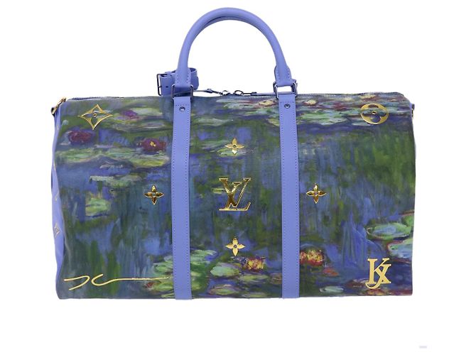 LOUIS VUITTON Collezione Masters MONET Keepall Bandouliere 50 Borsa LV Auth 47436SM Lavanda - vista 2
