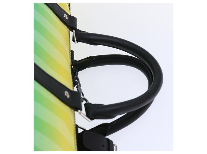 LOUIS VUITTON Keepall Bandouliere 50 Damier Stripe Gradation M59912 Auth 51138SM Verde - vista 14