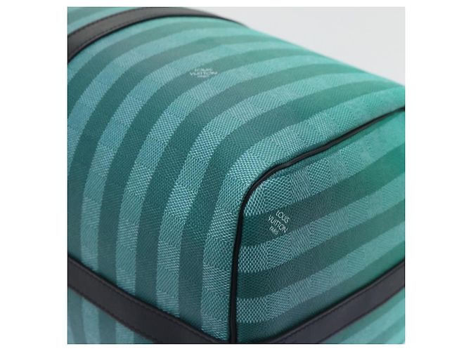 LOUIS VUITTON Keepall Bandouliere 50 Damier Stripe Gradation M59912 Auth 51138SM Verde - vista 17