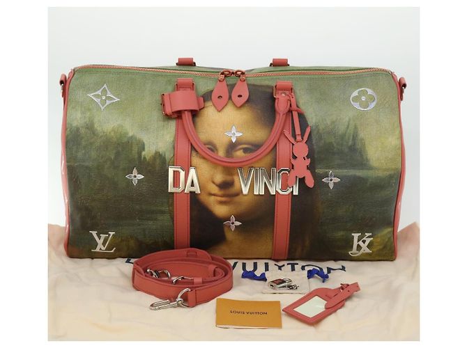 LOUIS VUITTON Collezione Masters Keepall Bandouliere 50 M43377 LV Auth 51258SM Rosa - vista 12