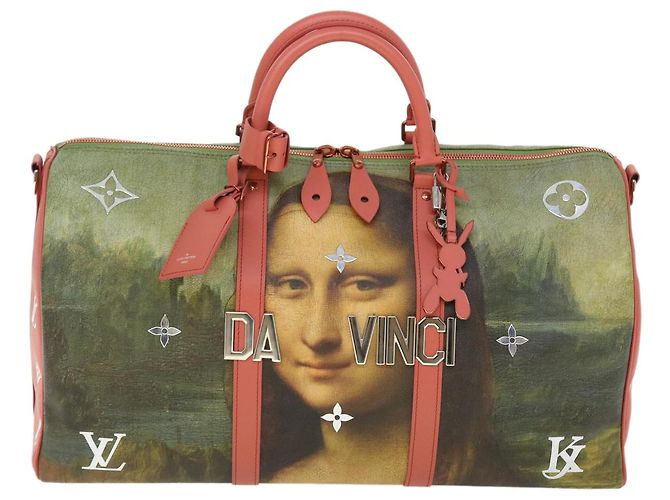 LOUIS VUITTON Collezione Masters Keepall Bandouliere 50 M43377 LV Auth 51258SM Rosa - vista 13
