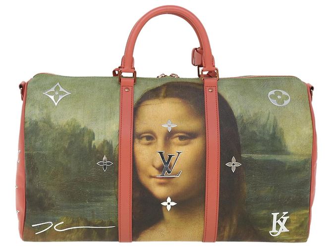 LOUIS VUITTON Collezione Masters Keepall Bandouliere 50 M43377 LV Auth 51258SM Rosa - vista 2