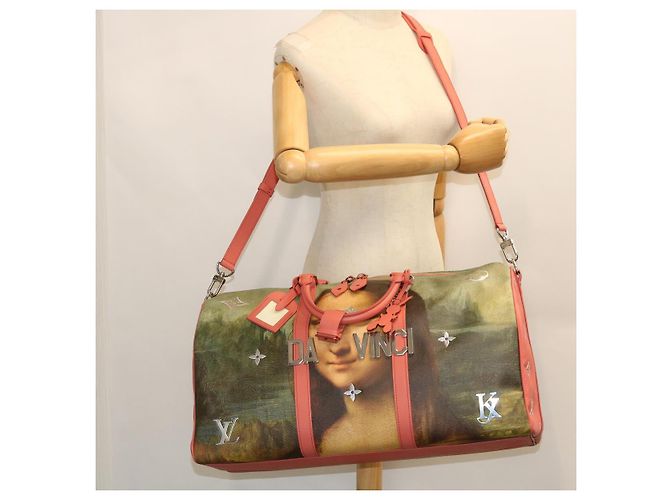 LOUIS VUITTON Collezione Masters Keepall Bandouliere 50 M43377 LV Auth 51258SM Rosa - vista 30