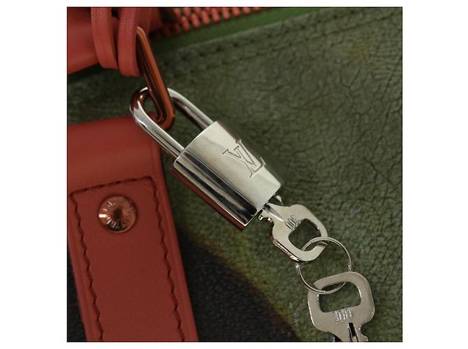 LOUIS VUITTON Collezione Masters Keepall Bandouliere 50 M43377 LV Auth 51258SM Rosa - vista 9