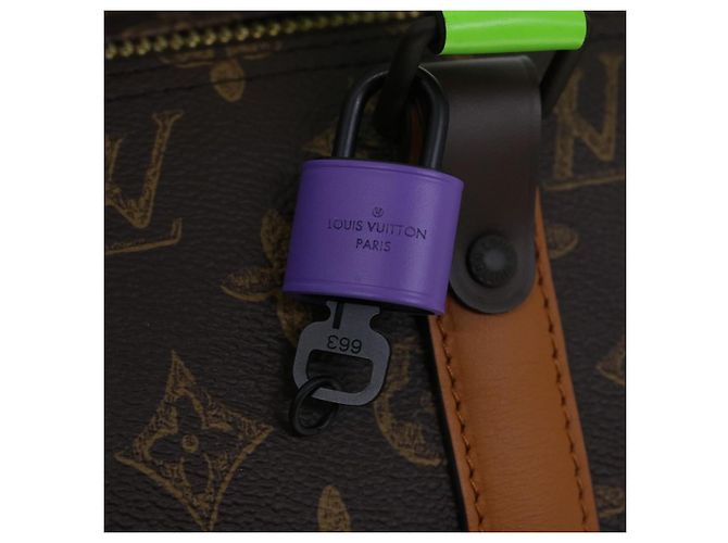 Collezione Capsule LOUIS VUITTON Borsa Keepall Bandoulière 55 M59661 Auth 53413SM Monogramma - vista 18