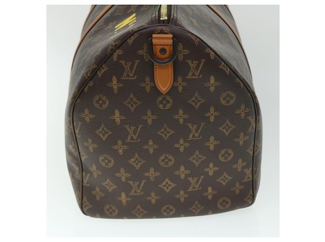 Collezione Capsule LOUIS VUITTON Borsa Keepall Bandoulière 55 M59661 Auth 53413SM Monogramma - vista 3