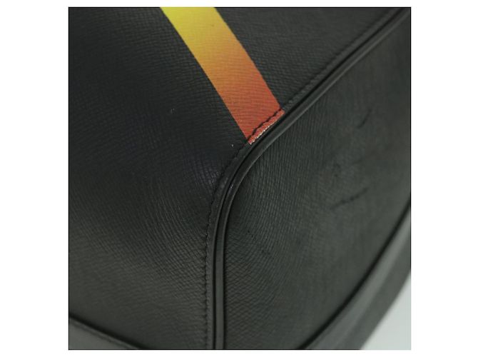 LOUIS VUITTON Taiga Rainbow Keepall Bandouliere 50 Borsa Boston M30345 Auth 55863SM Nero Multicolore - vista 15