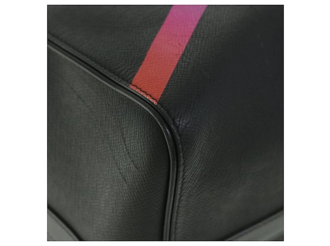 LOUIS VUITTON Taiga Rainbow Keepall Bandouliere 50 Borsa Boston M30345 Auth 55863SM Nero Multicolore - vista 16