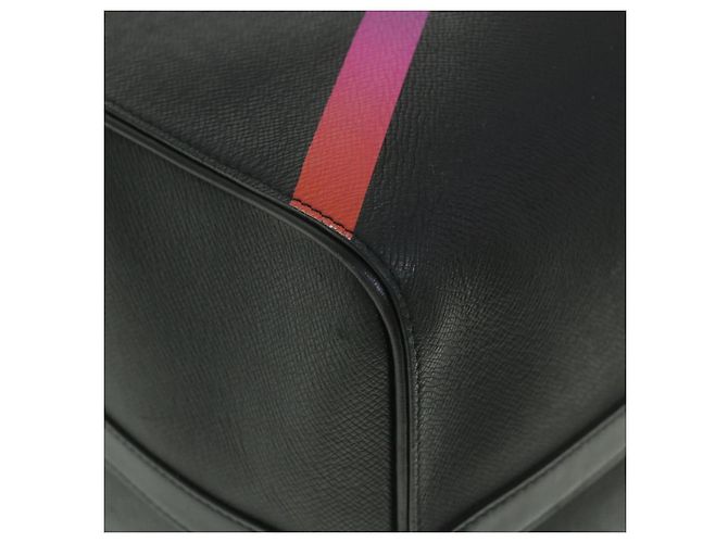 LOUIS VUITTON Taiga Rainbow Keepall Bandouliere 50 Borsa Boston M30345 Auth 55863SM Nero Multicolore - vista 18