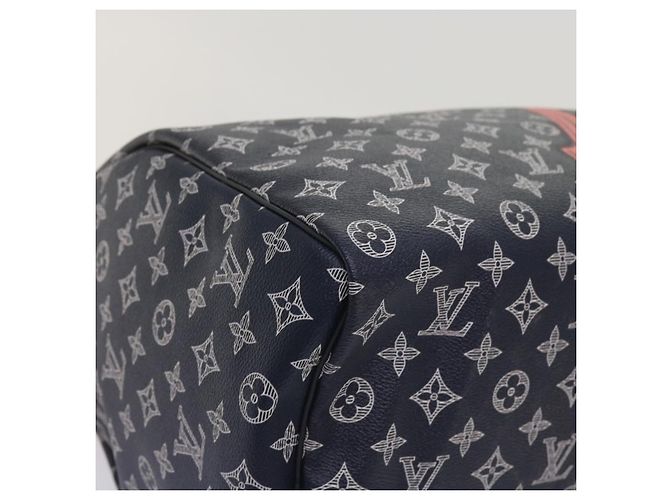 LOUIS VUITTON Borsa Keepall Bandoulière 50 Monogram Ink Blu Navy M43684 LV Auth 37879SM - vista 15