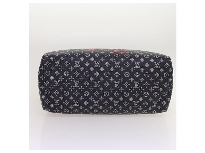 LOUIS VUITTON Borsa Keepall Bandoulière 50 Monogram Ink Blu Navy M43684 LV Auth 37879SM - vista 5