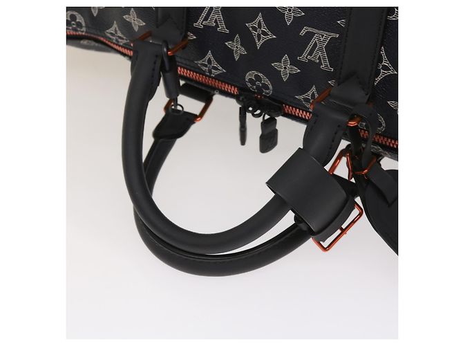LOUIS VUITTON Borsa Keepall Bandoulière 50 Monogram Ink Blu Navy M43684 LV Auth 37879SM - vista 7