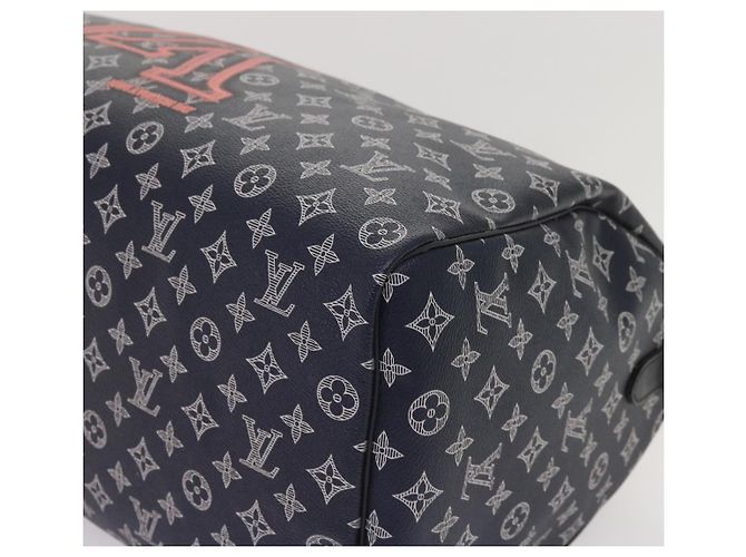 LOUIS VUITTON Borsa Keepall Bandoulière 50 Monogram Ink Blu Navy M43684 LV Auth 37879SM - vista 8