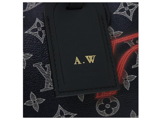 LOUIS VUITTON Borsa Keepall Bandoulière 50 Monogram Ink Blu Navy M43684 LV Auth 37879SM - vista 9