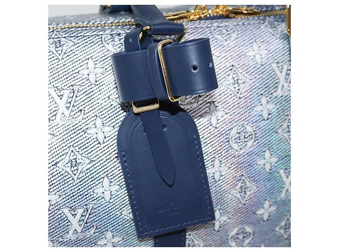 LOUIS VUITTON Borsa Keepall Bandoulière 45 in Jacquard Laminato M22923 Auth 66710SM Monogramma - vista 15