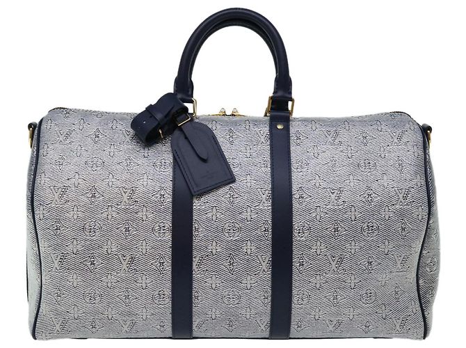 LOUIS VUITTON Borsa Keepall Bandoulière 45 in Jacquard Laminato M22923 Auth 66710SM Monogramma - vista 2