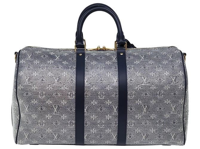 LOUIS VUITTON Borsa Keepall Bandoulière 45 in Jacquard Laminato M22923 Auth 66710SM Monogramma - vista 3