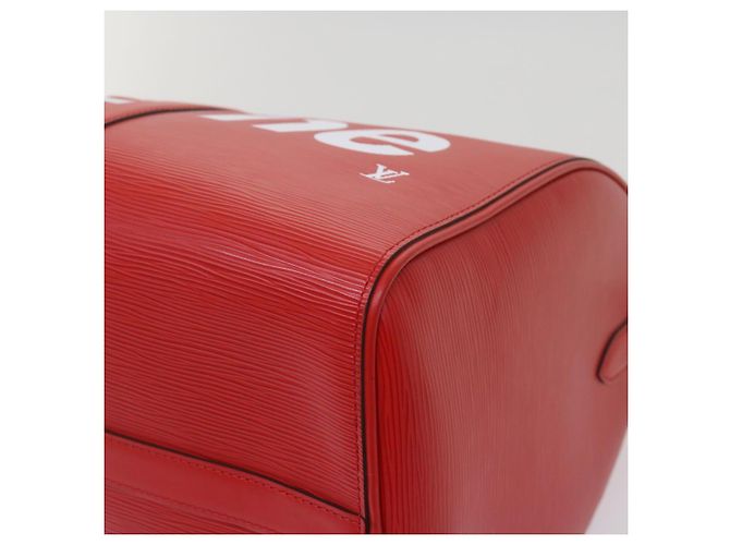 LOUIS VUITTON Epi Supreme Keepall Bandouliere 45 Tasche Rot M53419 LV Auth 69102SM - Ansicht 16
