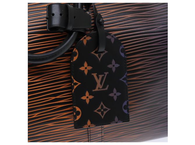 LOUIS VUITTON Epi XL Keepall Bandouliere 50 Borsa Boston Nera M23174 Auth 82746SM Nero - vista 17