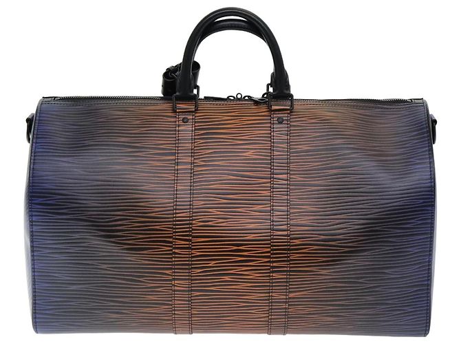 LOUIS VUITTON Epi XL Keepall Bandouliere 50 Borsa Boston Nera M23174 Auth 82746SM Nero - vista 2