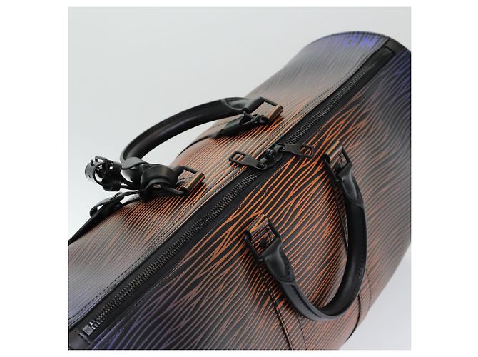 LOUIS VUITTON Epi XL Keepall Bandouliere 50 Borsa Boston Nera M23174 Auth 82746SM Nero - vista 6