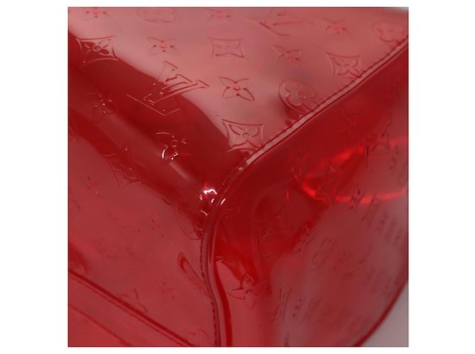 LOUIS VUITTON Borsa Keepall Bandoulière 50 Monogram Vinile Rossa M41416 Auth ec591SAM Rosso - vista 15