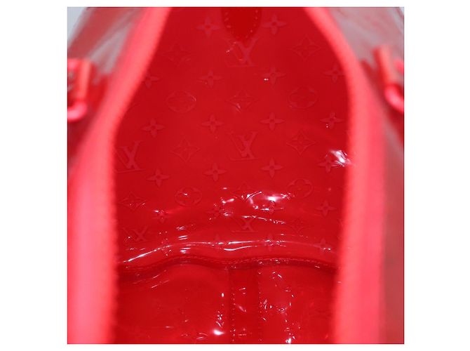 LOUIS VUITTON Borsa Keepall Bandoulière 50 Monogram Vinile Rossa M41416 Auth ec591SAM Rosso - vista 26