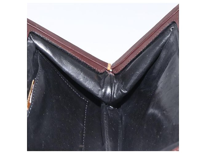 BORSO A MANO IN PELLE INTRECCIATO BOTTEGA VENETA Marrone Oro Auth 123359A - vista 18