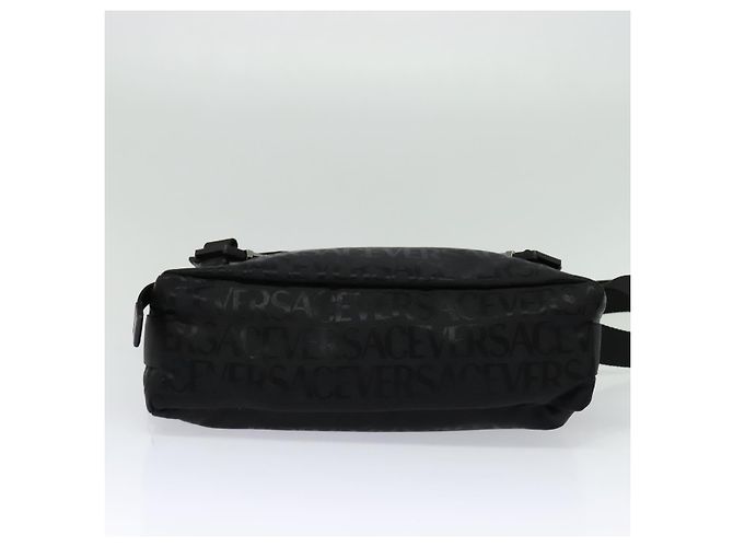 Borsa a Spalla VERSACE in Tela Nera Argento Autentica 123032A Nero - vista 5
