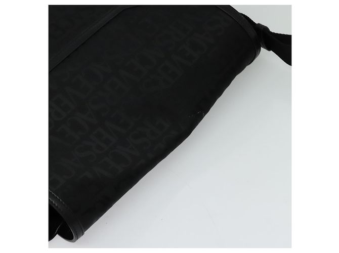 Borsa a Spalla VERSACE in Tela Nera Argento Autentica 123032A Nero - vista 6