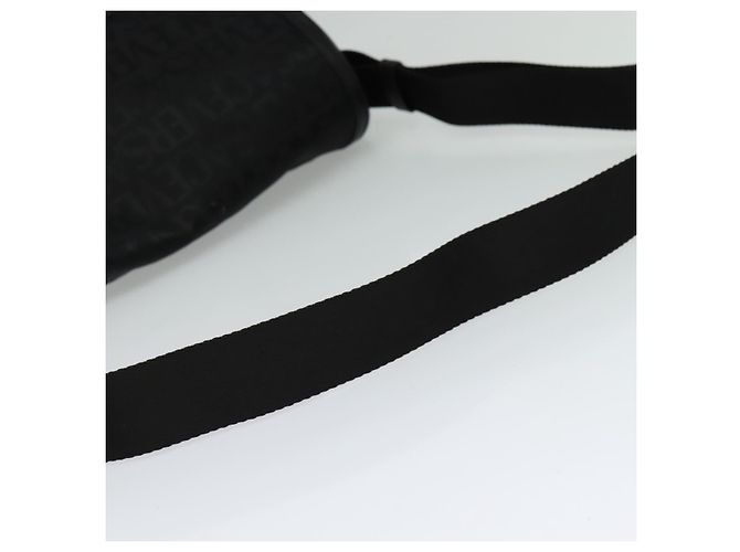 Borsa a Spalla VERSACE in Tela Nera Argento Autentica 123032A Nero - vista 7
