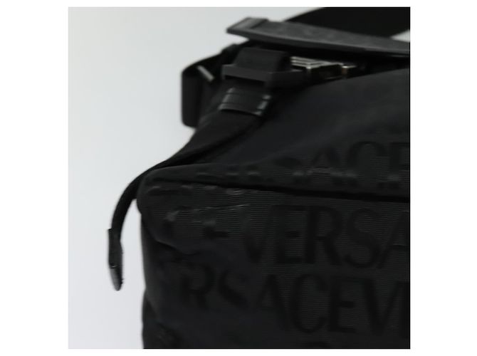 Borsa a Spalla VERSACE in Tela Nera Argento Autentica 123032A Nero - vista 8