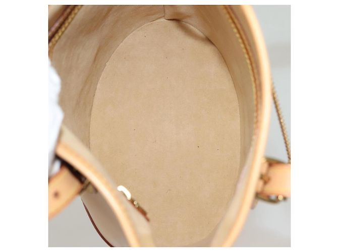 LOUIS VUITTON Borsa a Spalla Nomad in Pelle Bucket PM Beige M85001 LV Auth 132875A - vista 11