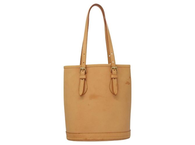 LOUIS VUITTON Borsa a Spalla Nomad in Pelle Bucket PM Beige M85001 LV Auth 132875A - vista 2