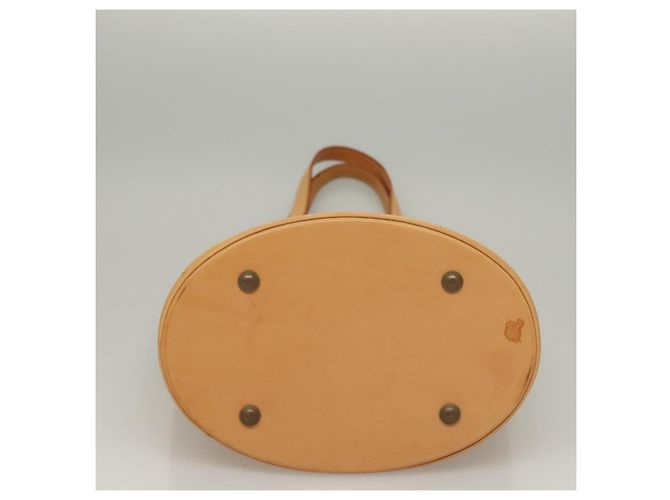 LOUIS VUITTON Borsa a Spalla Nomad in Pelle Bucket PM Beige M85001 LV Auth 132875A - vista 5