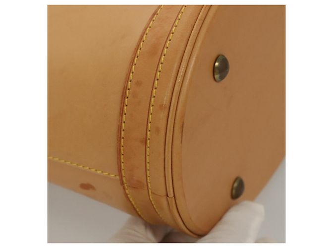 LOUIS VUITTON Borsa a Spalla Nomad in Pelle Bucket PM Beige M85001 LV Auth 132875A - vista 9