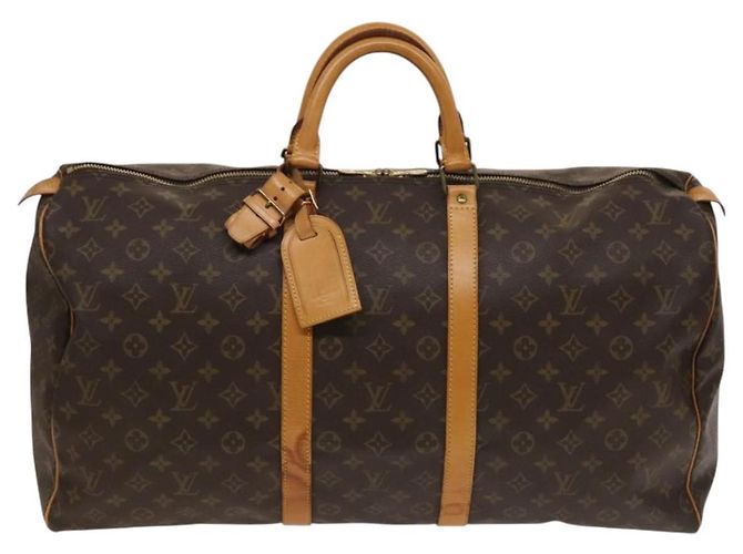 LOUIS VUITTON Borsa Boston Monogram Keepall 55 M41424 LV Auth 134390A Monogramma - vista 13