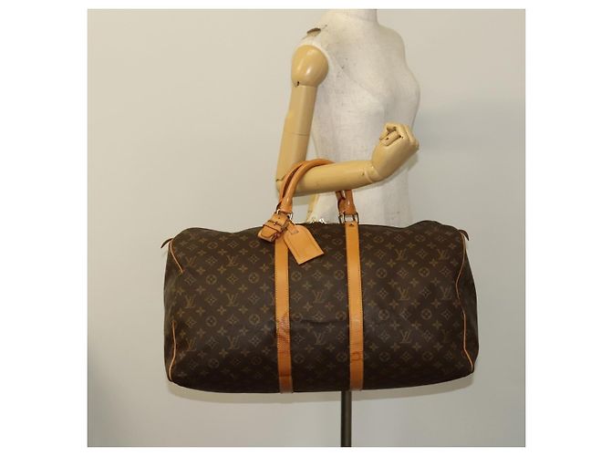 LOUIS VUITTON Borsa Boston Monogram Keepall 55 M41424 LV Auth 134390A Monogramma - vista 22
