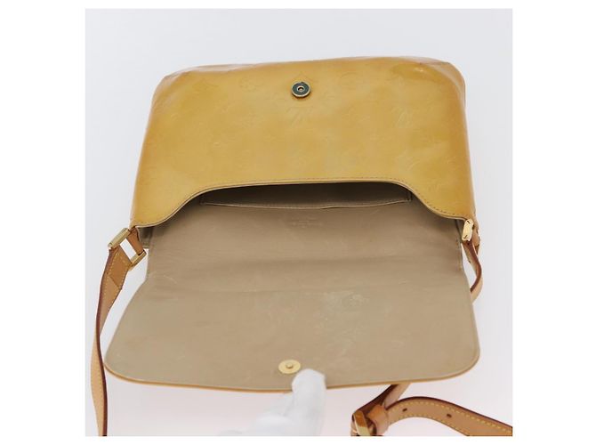 LOUIS VUITTON Borsa Thompson Street Monogram Vernis Beige M91301 LV Auth th6656 - vista 19
