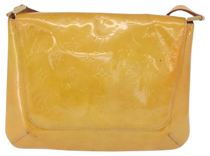 LOUIS VUITTON Borsa Thompson Street Monogram Vernis Beige M91301 LV Auth th6656 - vista 2