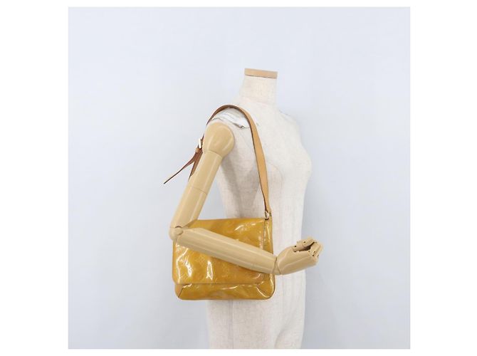 LOUIS VUITTON Borsa Thompson Street Monogram Vernis Beige M91301 LV Auth th6656 - vista 24